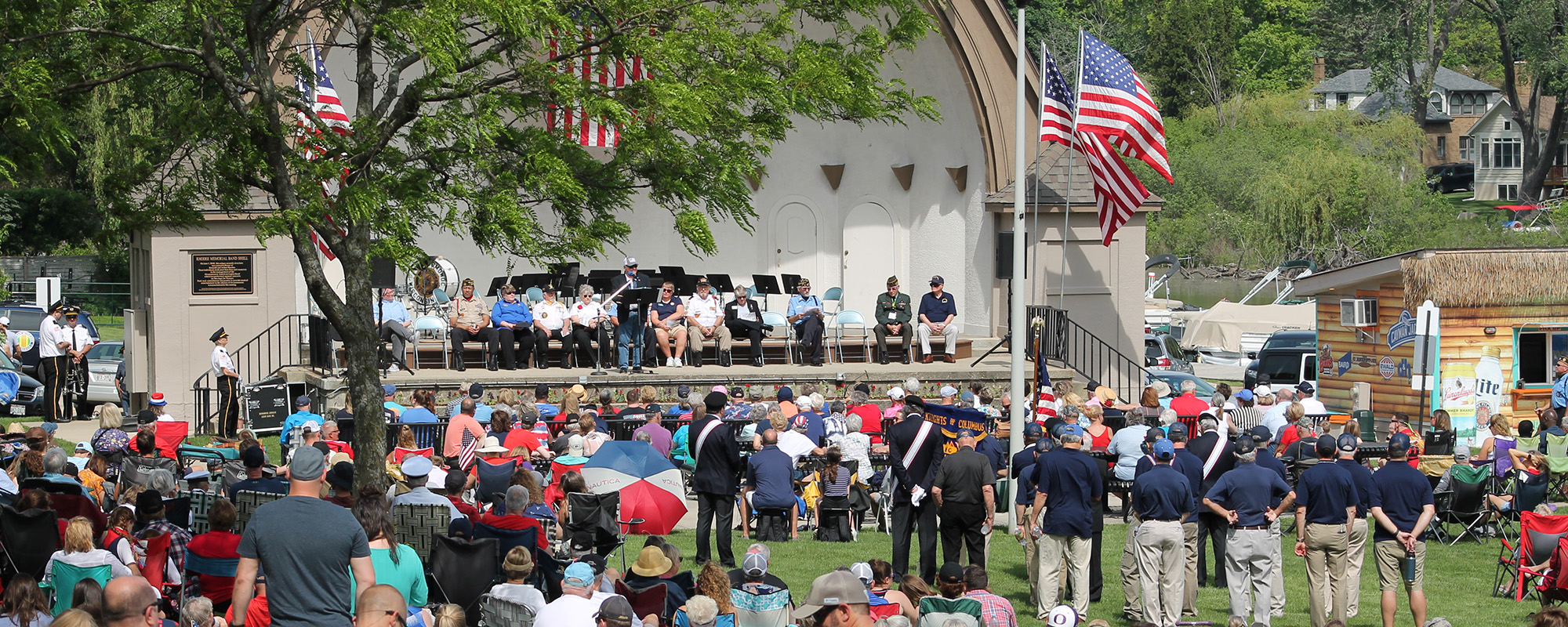 Oconomowoc Band Shell on Memoriał Day