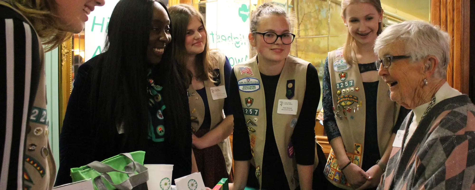 Girl Scouts at the OAF Gala